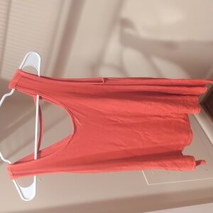 Orange red tank top with sparkles